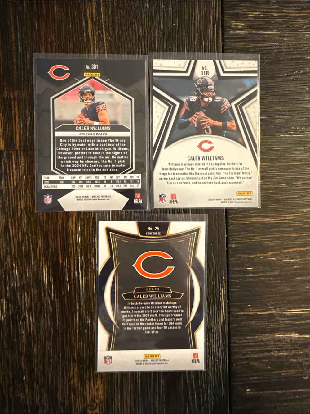 Caleb Williams Rookie cards - Picture 2 of 2